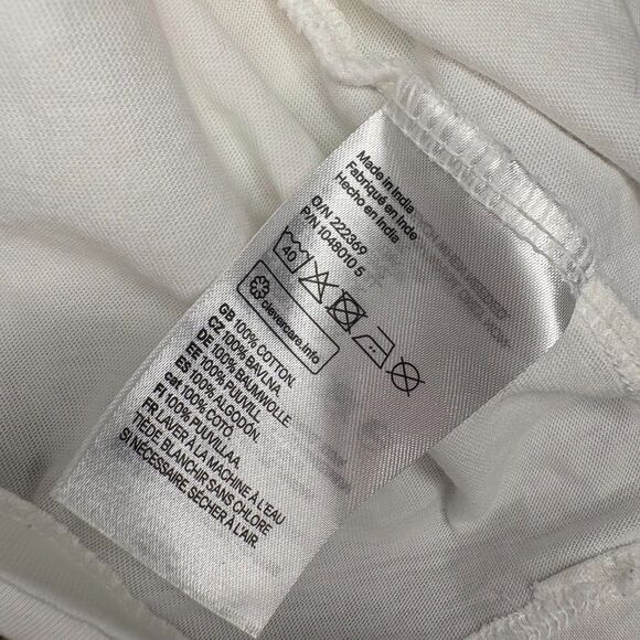 H&M Baby Tee Valencia Spain Brown and White size Large - Picture 5 of 5